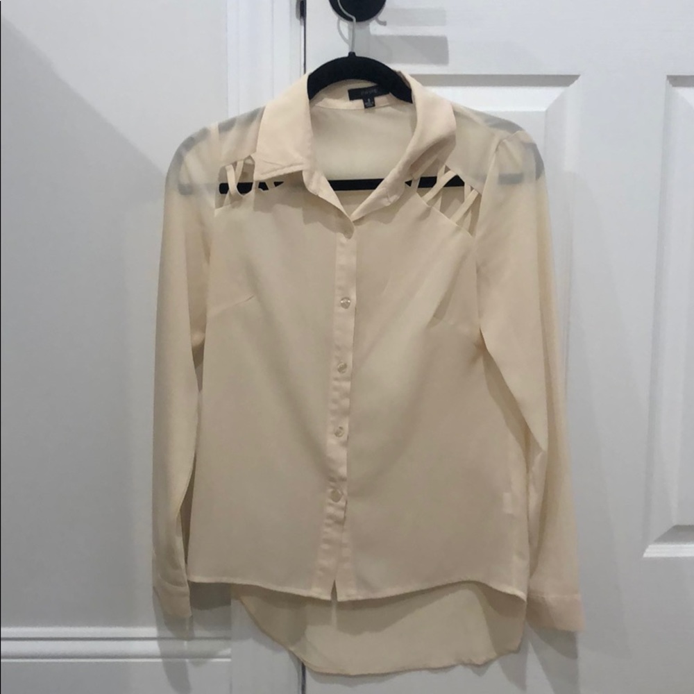 Tan blouse